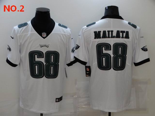 Men's Philadelphia Eagles #68 Jordan Mailata Jersey NO.2;